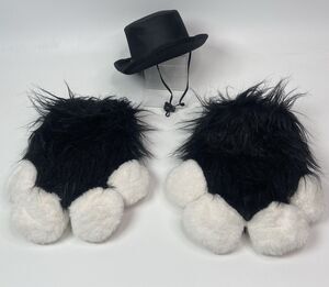 Furry Animal Cat Paws Gloves Fursuit Kigurumi Cosplay Costume Wearable Paw Props